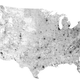 Illustration for article titled A map of U.S. roads and nothing else